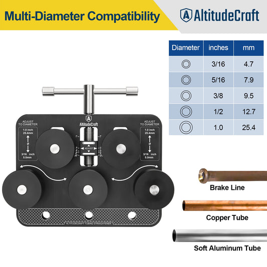 Brake Line Straightener for 3/16" - 1.0" Diameters: A Must-Have Tool for Professionals - AltitudeCraft