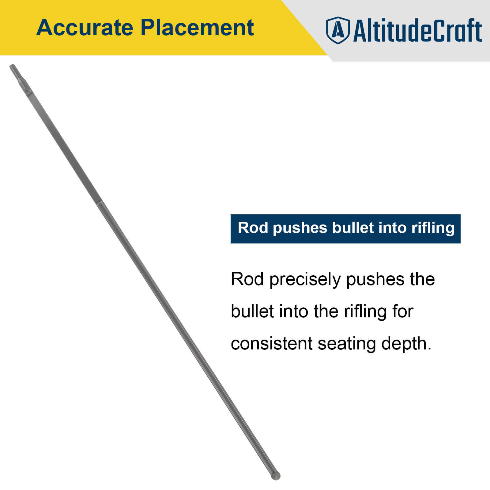 AltitudeCraft Overall Length Gauge Straight, Compatible with Bolt - Action and Single - Shot Firearms - AltitudeCraft