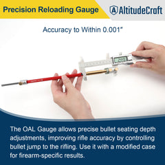 AltitudeCraft Overall Length Gauge Straight, Compatible with Bolt - Action and Single - Shot Firearms - AltitudeCraft