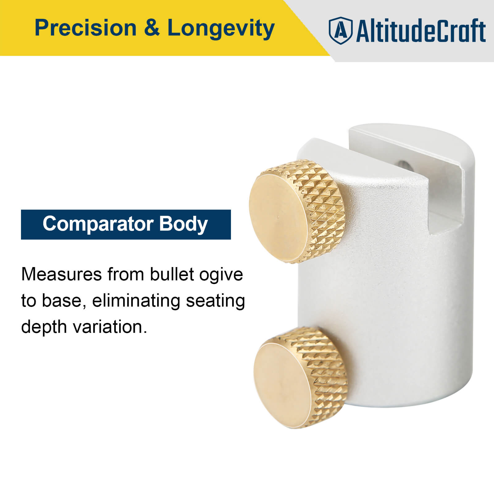 Bullet Comparator Kit with 14 Inserts, Universal Fit for .17 to .45 Calibers - AltitudeCraft