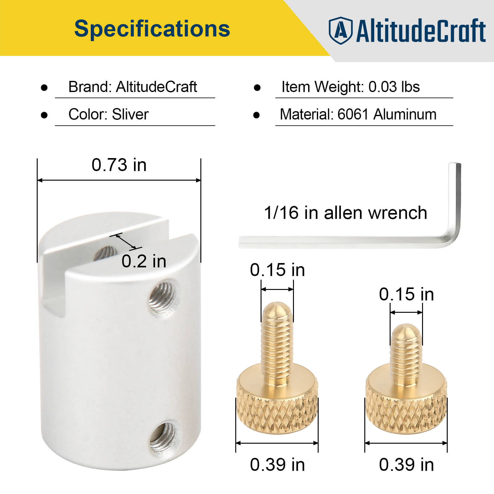 Bullet Comparator Kit with 14 Inserts, Universal Fit for .17 to .45 Calibers - AltitudeCraft