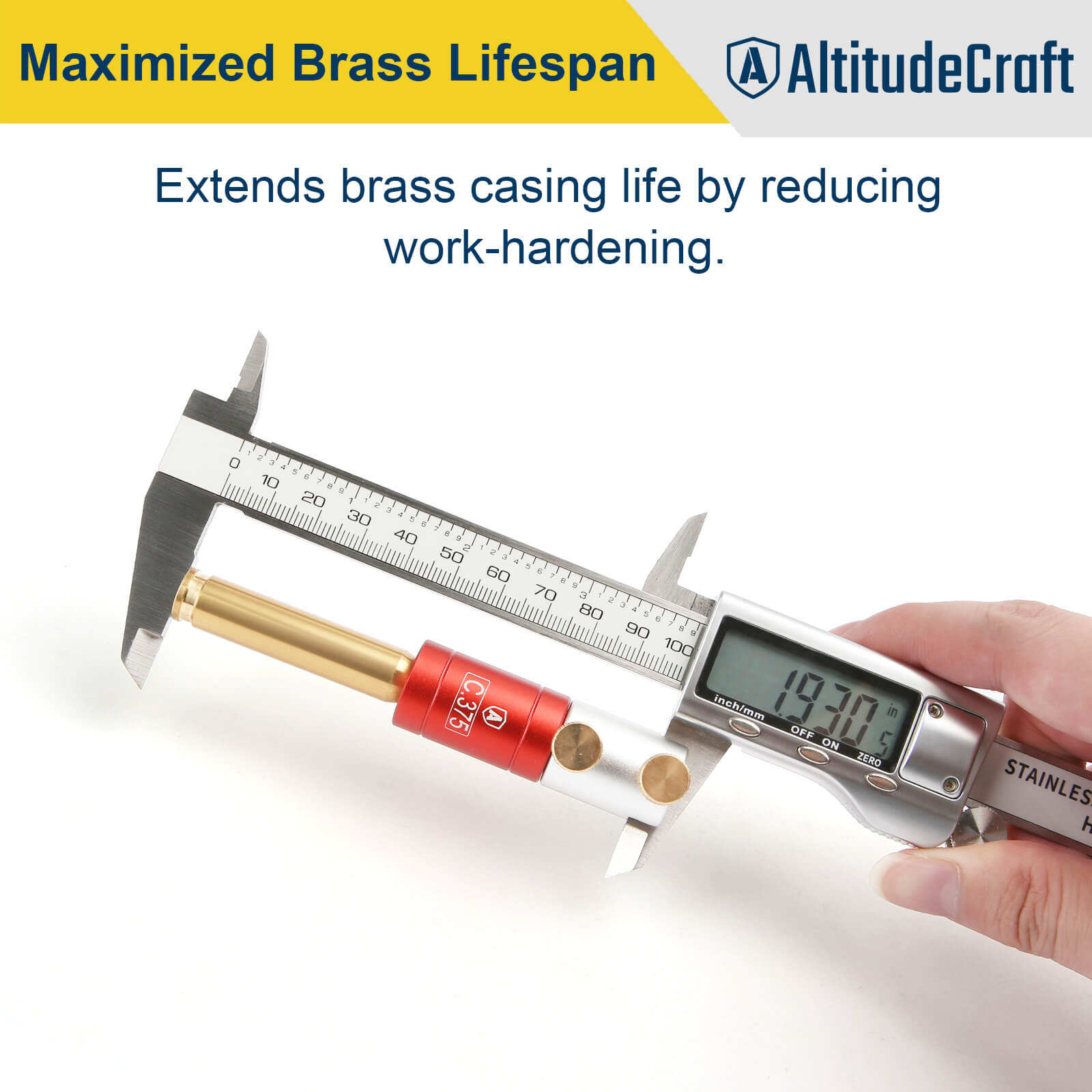 Headspace Gauge Comparator Kit with 6 Bushings, Reloading Supplies and Equipment - AltitudeCraft