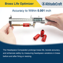 Headspace Gauge Comparator Kit with 6 Bushings, Reloading Supplies and Equipment - AltitudeCraft